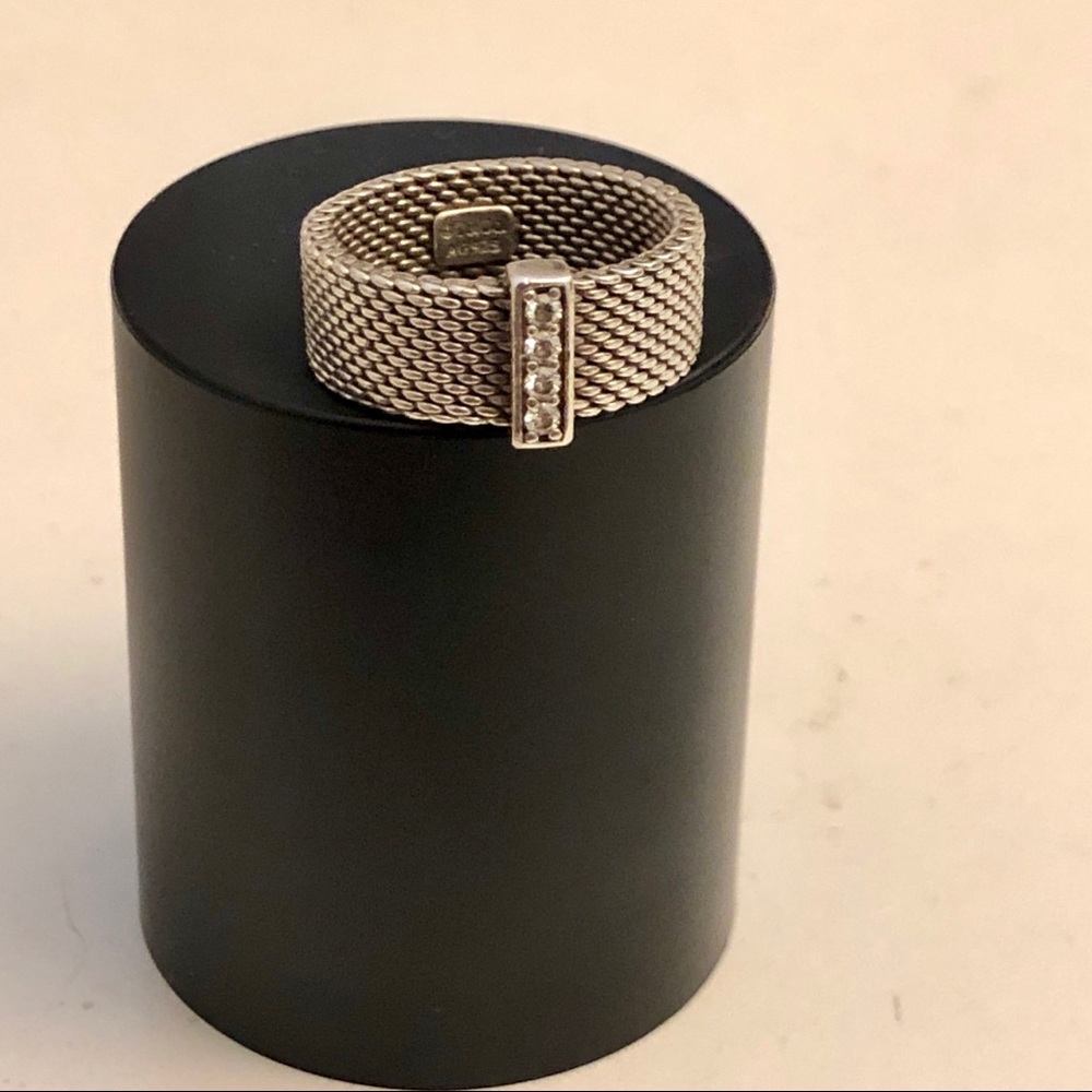 COPY - Tiffany & Co Sterling Silver Somerset Diamond Ring